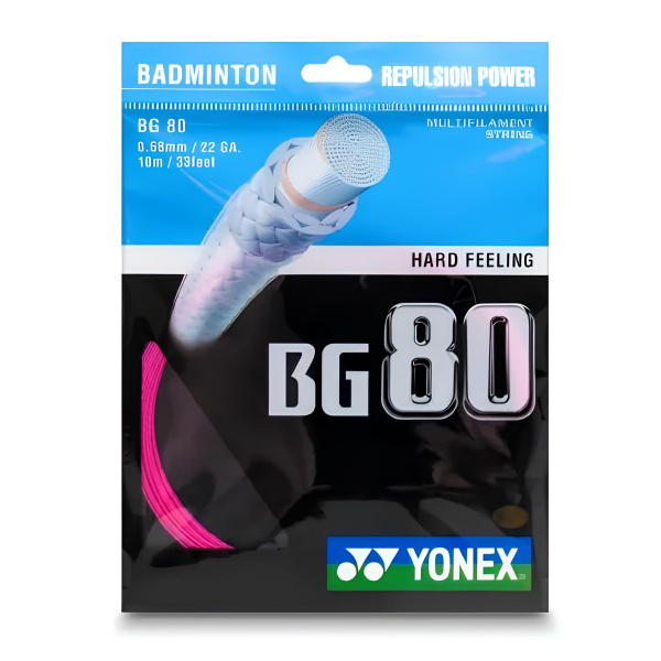 Струна для бадминтона Yonex 10m BG-80 Pink